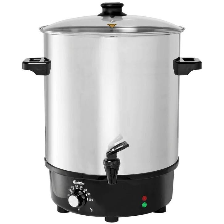Verwarmde Drankendispenser | RVS/Zwart | 31.4L | 30°C/100°C, Articles professionnels, Horeca | Équipement de cuisine, Envoi