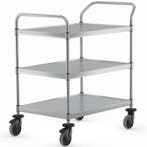 Serveerwagen | VARIOCART | RVS | 3 Niveaus (EN800x600) |, Verzenden, Nieuw in verpakking
