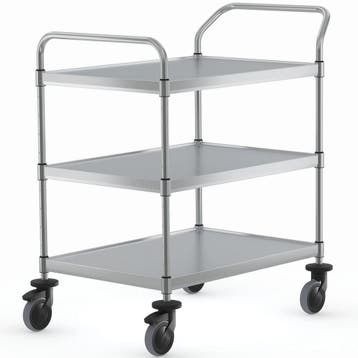 Serveerwagen | VARIOCART | RVS | 3 Niveaus (EN800x600) |, Verzenden, Nieuw in verpakking