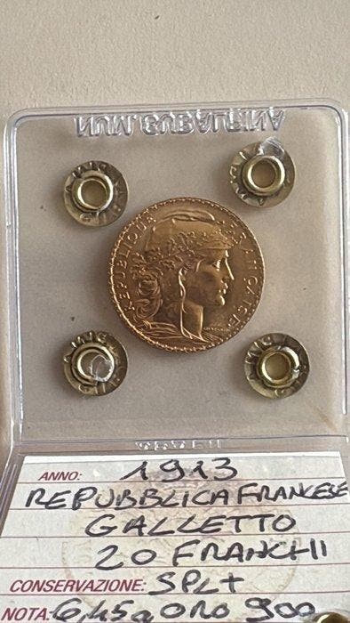 Frankrijk. 20 Francs 1913 Marianne, Timbres & Monnaies, Monnaies | Europe | Monnaies non-euro