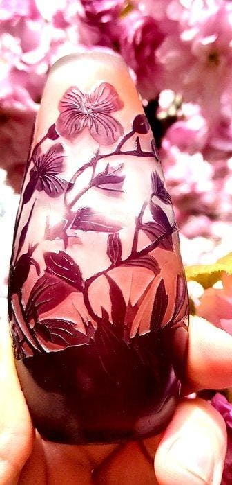 Émile GALLÉ (1846-1904) - Vaas - Sublieme zeldzame vaas met, Antiquités & Art, Art | Objets design