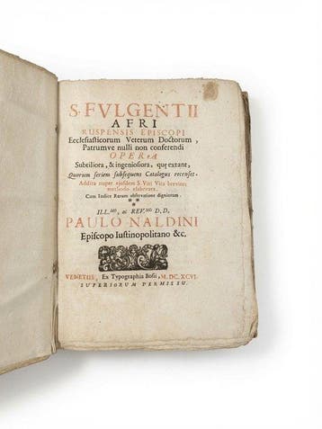 S. Fulgentio - OPERA [Intonso/ Uncut] - 1696