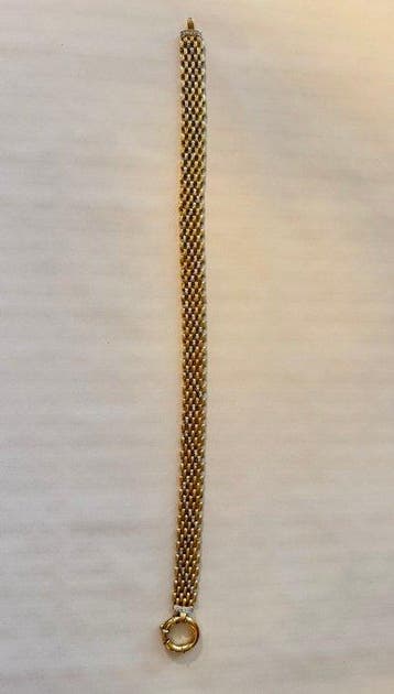 Collier - 14 carats Or jaune - Accents en diamant, Nieuw