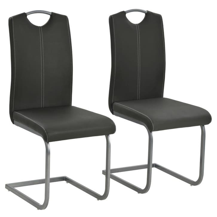 Eetkamerstoelen grijs 2st | 35% korting | Retour deal, Huis en Inrichting, Stoelen, Grijs, Twee, Zo goed als nieuw, Overige materialen