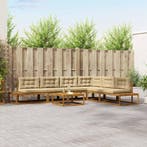 vidaXL Buiten bank set Natuurlijk en Beige, Verzenden