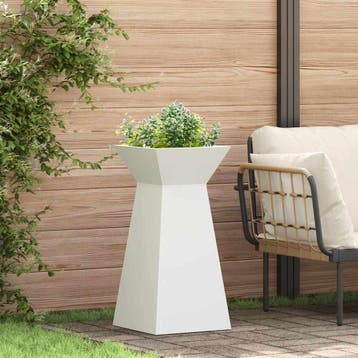 vidaXL Pilarenbak Wit 35 x 35 x 73 cm, Verzenden, Nieuw