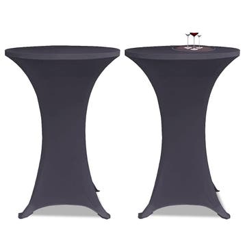 vidaXL Stoelhoes stretch 2st 60 cm antraciet, Verzenden