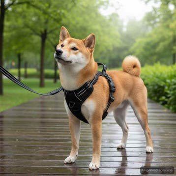 vidaXL Hondentuigje met reflecterende strepen verstelbaar L, Dieren en Toebehoren, Honden-accessoires, Verzenden, Nieuw