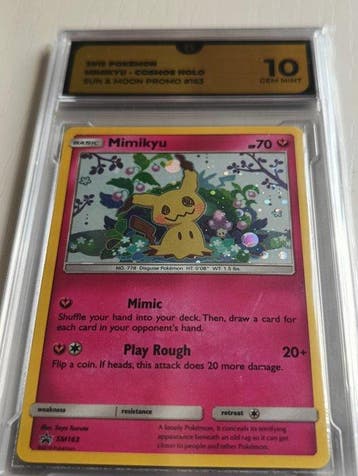 Pokémon - 1 Graded card - Mimikyu SM163 Promo card, Foil -