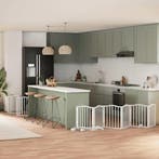 vidaXL Hondenhek inklapbaar met deur 12 panelen 600cm, Verzenden, Nieuw