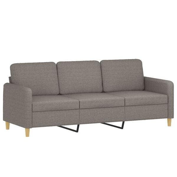 Driezitsbank 180cm Taupe | Retour Deal | 41% Korting, Huis en Inrichting, Zetels | Zetels, Nieuw, Verzenden