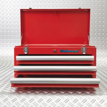 Datona Gereedschapskist met drie lades - rood - Datona, Ophalen of Verzenden