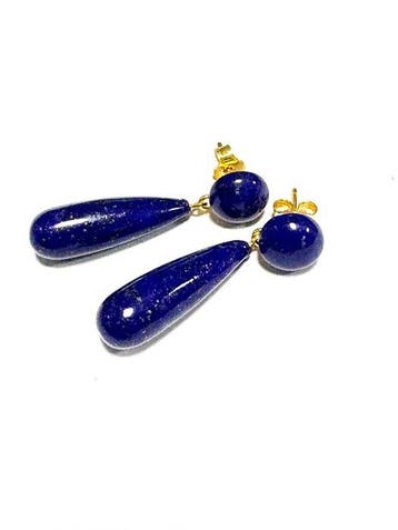 Lapis lazuli - Zilver - Oorbellen, Collections