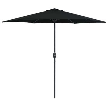 vidaXL Parasol met aluminium paal 270x246 cm zwart, Tuin en Terras, Verzenden, Nieuw