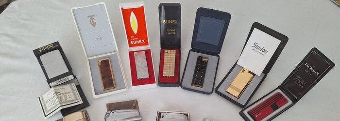 Aansteker - Staal (roestvrij) - (20), Collections, Articles de fumeurs, Briquets & Boîtes d'allumettes