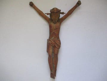 Crucifix - Hout - 1800-1850 - Christus Doornenkroon - 44 cm