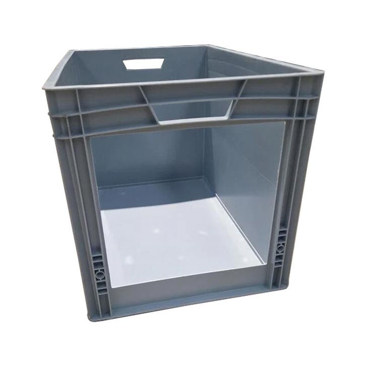 Magazijnbak 600x400x420 mm euronorm grijs kunststof, Zakelijke goederen, Kantoor en Winkelinrichting | Magazijn, Stelling en Opslag
