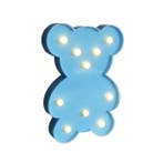 Blauwe Beren Teddybeer Lamp op Batterijen, Verzenden, Nieuw