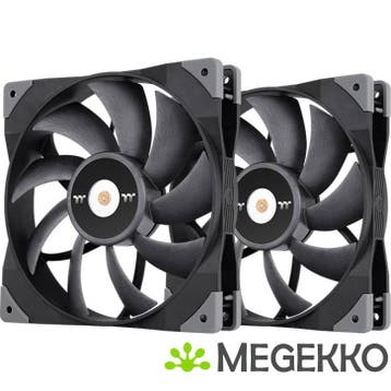 Thermaltake Toughfan 14 Ventilator 14 cm Zwart 2 stuk(s), Verzenden