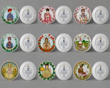 Wanddecoratie (9) - Heinrich Porzellan / Villeroy & Boch, W., Antiquités & Art