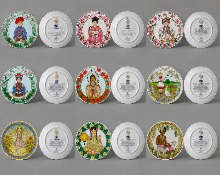 Wanddecoratie (9) - Heinrich Porzellan / Villeroy & Boch, W., Antiquités & Art, Curiosités & Brocante