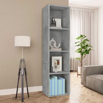 vidaXL Boekenkast/tv-meubel 36x30x143 cm bewerkt hout, Huis en Inrichting, Verzenden, Nieuw