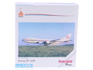 Schaal 1:500 Herpa 511681 Cargolux Boeing 747-400F Reg. L..., Ophalen of Verzenden