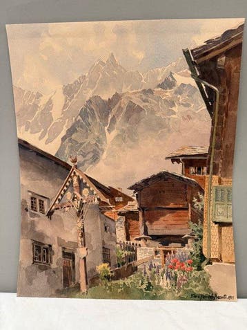 Eduard von Handel-Mazzetti (1885-1950) - Alpine Szene
