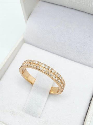 Zonder minimumprijs - Ring Zilver - 0.74ct. tw. Diamant, Nieuw
