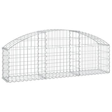 vidaXL Schanskorf gewelfd 150x30x40/60 cm gegalvaniseerd, Verzenden, Nieuw