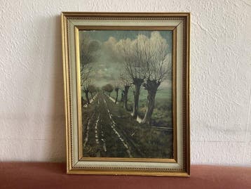 Duitse school (XX) - Landschap met knotwilgen, Antiek en Kunst