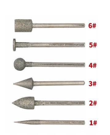 Fijnfrezen, set van 6 stuks, 3.0 mm schacht, Doe-het-zelf en Bouw, Verzenden, Nieuw