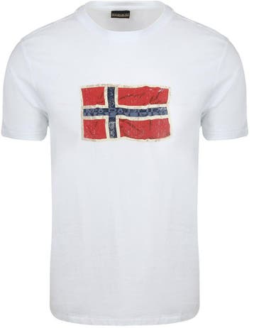Napapijri T-shirt Mahsa Wit maat Maat 52/54 (L) Heren, Verzenden