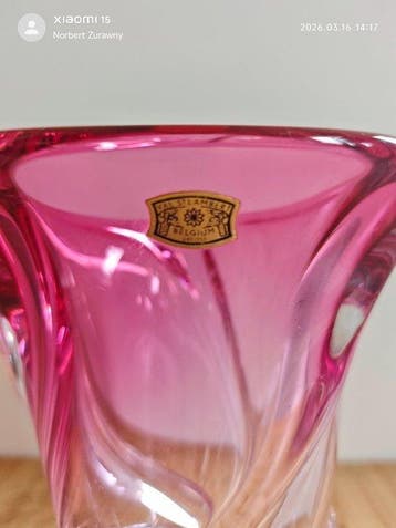 Val Saint Lambert - Vaas - Glas, Antiek en Kunst, Antiek | Glaswerk en Kristal