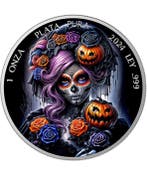 Mexique. 1 Onza 2024 BLACK HALLOWEEN , 1 Oz (.999)