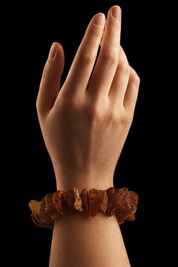 Ambre - 38 G Baltic Amber Bracelet – Unpolished Cognac Chips, Collections