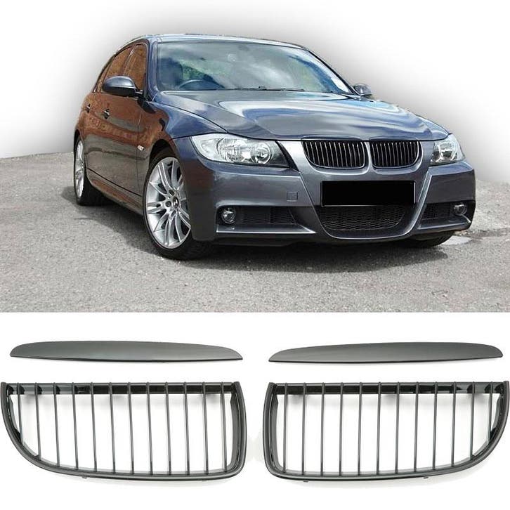 Sportieve Grille geschikt voor BMW 3-Serie E90 en E91 tot 08, Auto diversen, Auto-accessoires, Verzenden