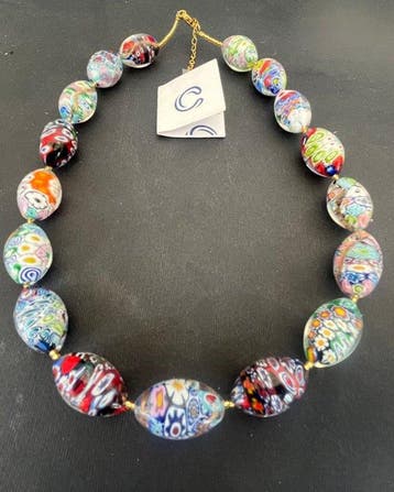 24 karaat - Geel goud, Murano - Halsketting