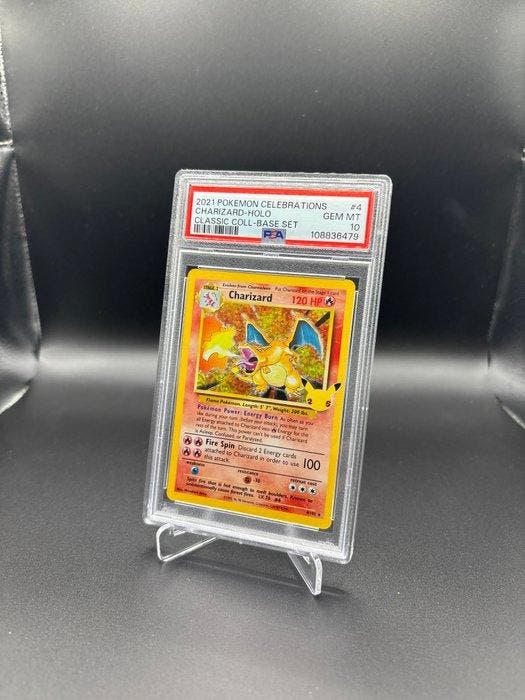 Pokémon - 1 Graded card - Charizard 4 Foil - PSA 10 - Sword, Hobby & Loisirs créatifs, Jeux de cartes à collectionner | Pokémon
