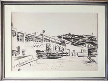 Corneille (1922-2010) - Dessin de jeunesse à lencre :, Antiek en Kunst