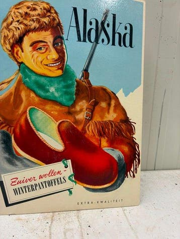 Alaska – Zuiver wollen winterpantoffels – Vintage