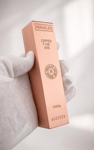 1 kilogram - Koper .999 - Heracles (Zonder minimumprijs)