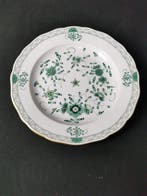 Meissen - Ricco dipinto indiano verde - Piatti per cena -