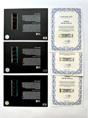 Fast & Furious – Rare Set of 3 Mounted 35mm Film Cells –