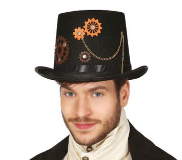 Steampunk Hoge Hoed, Verzenden, Nieuw
