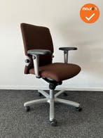 Haworth Comforto 77 - Nieuwe bruine stoffering - Zilvergrijs, Ophalen of Verzenden, Stoel