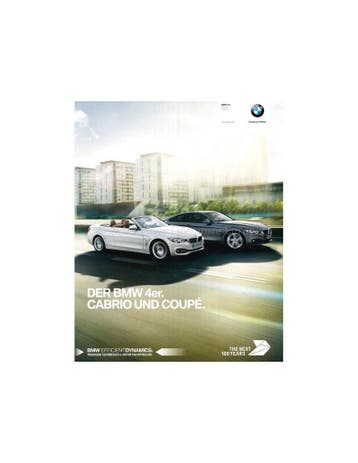 2016 BMW 4 SERIE BROCHURE DUITS