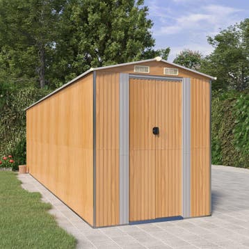 vidaXL Tuinschuur 192x689x223 cm gegalvaniseerd staal, Verzenden, Nieuw
