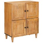 vidaXL Dressoir 60 x 33 x 75 cm Massief Mango Hout, Huis en Inrichting, Kasten | Dressoirs, Verzenden, Nieuw