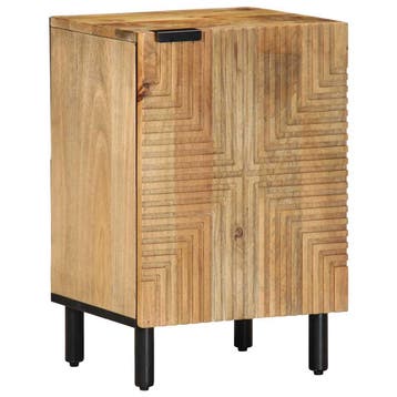 vidaXL Badkamerkast 38x33,5x58 cm massief mangohout bruin, Verzenden, Nieuw